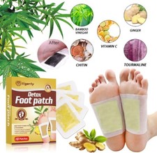 10pcs Ginger Detox Foot Patches Feet Care Pads Body Toxins Patch Pain Relief