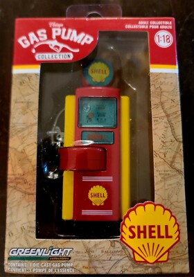 グリーンライト製ガスポンプ Greenlight Vintage Gas Pump Collection SHELL Station Green Machine