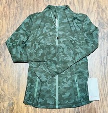 NEW Lululemon Define Jacket Mesh Rulu Heritage Camo Dark Olive Green Twill 8-10