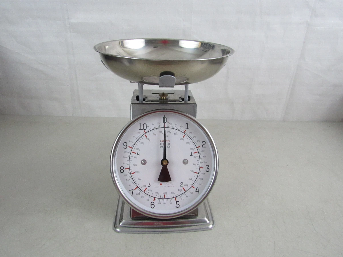 Taylor 11 Lb. 5 Kg. Chrome Plated Steel Dial Analog Kitchen Scale