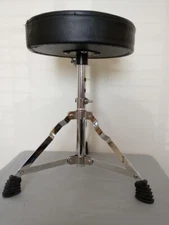 Padded 10" Round Adjustable Kids Drum Stool Throne Excellent Cond.