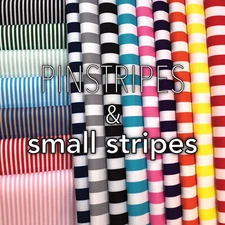 Pinstripes & Small Stripes! Home Decor Fabric Polyester 62" W Sold by the Yard