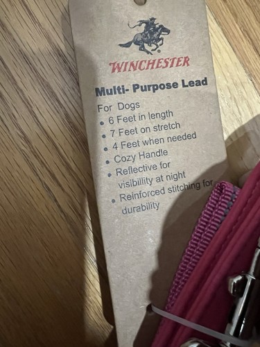 Winchester Mehrzweck Hundeleine Leine 6 Fuß Länge 7 Fuß Stretch NEU PINK - Bild 10 von 13