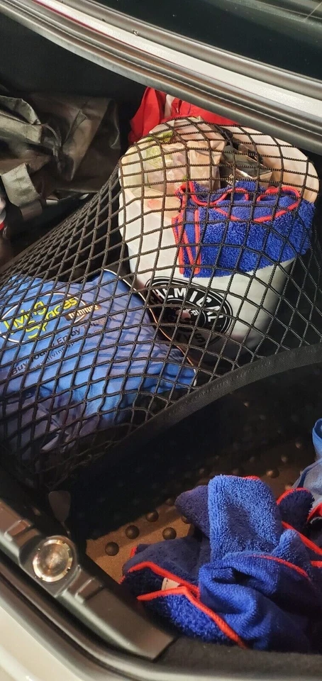 Rear Trunk Floor Style Organizer Mesh Web Cargo Net for BMW 6-Series 2004-2019 - Image 3 of 4