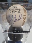 Nick Markakis Autographed Gold Glove Award Official MLB Baseball - JSA COA — photo 1
