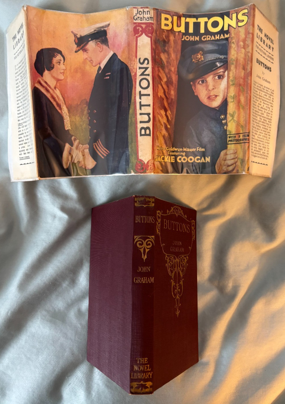 Buttons - UK photoplay edition movie tie-in DJ & stills VG+ Jackie Coogan