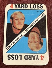 🏈 1971 Topps Football Game #43 - Terry Bradshaw - low grade with creases 