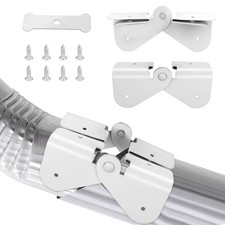 Gutter Downspout Hinge, 6Pcs Extension Flip-Up Installation White