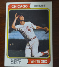Topps 1974 Bucky Dent #582 Chicago White Sox MLB Baseball Card Rookie Base