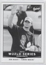2004 Vintage 2003 World Series Highlights Black & White Josh Beckett #325 0d2