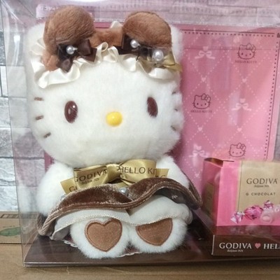 GODIVA x Hello Kitty 2026 Plush Toy Collaboration Collectible Doll with Case
