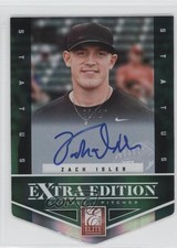 2012 Elite Extra Edition Status Emerald Die-Cut Signatures /25 Zach Isler Auto