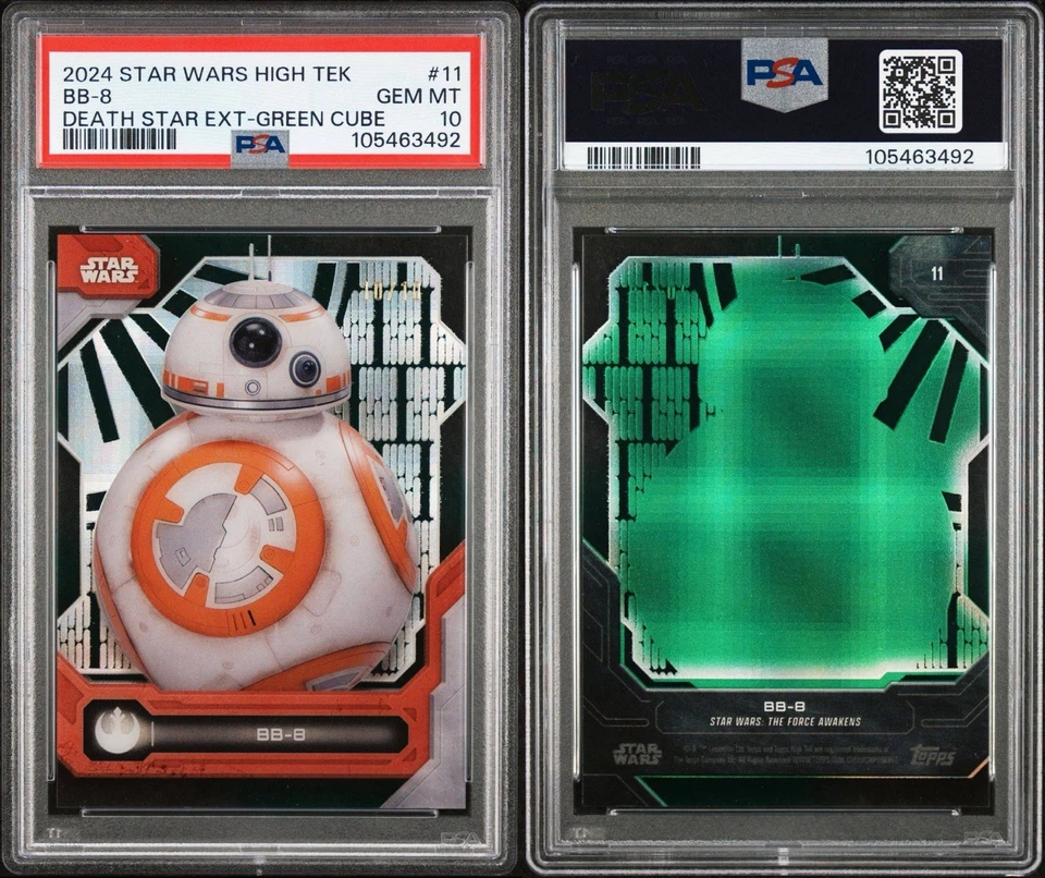 Pop 1/1 2024 TOPPS STAR WARS HIGH TEK | DEATH STAR DIFFRACTOR BB-8 | /10 PSA 10 - Image 3 of 3
