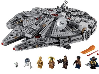 LEGO Star Wars Millennium Falcon 75257 90% Complete
