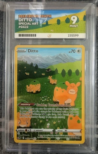 Pokémon TCG 2023 Crown Zenith Galarian Gallery Ditto GG22/GG70 Special Art Ace 9