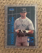1999 Fleer Tradition Todd Helton STARTING NINE 9 7/9 SUPER RARE Rockies