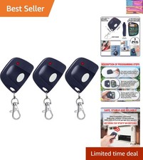 3 Pieces Gate Opener Remote Compatible with Multicode 300mhz 10 Dip Switch 30...