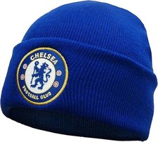 Chelsea Core Cuff Hat Beanie Blue White Fan Gift Officially Licensed Hat