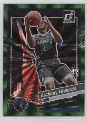 2023-24 Panini Donruss Holo Green Laser Anthony Edwards #137 0ej3