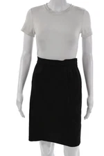 Narciso Rodriguez Womens Straight Pencil Skirt Black Knee Length Size 10
