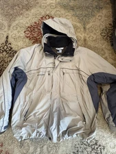 Columbia Men’s XXL Beige & Gray Interchange Removable Liner Free Hat