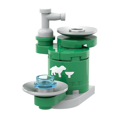 Pet-Friendly Drinking Fountain - Printed Mini Build - Minifig Scale -  Park AFOL
