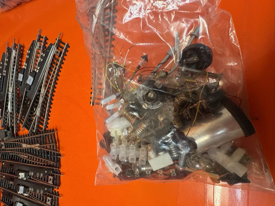 Piko GDR Bundle H0 Rails Straight Curves Points Lamps Accessories Used - Image 3 of 4