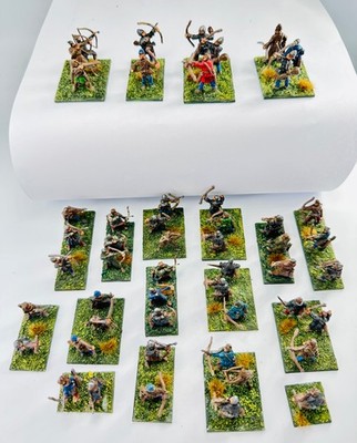 19x Bases Maßstab 1:72 Mittelalter Bogenschützen/Armbrustschützen 48 Figuren *Top!*