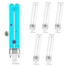 6PCS 9W G23 Base Replacement UV Light Bulb for Outdoor Pond Clarifier Lamp