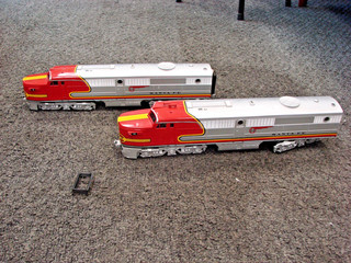 2 Williams Electric Trains O Gauge Santa Fe Alco PA 1 Diesel Locomotive #51