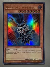 YUGIOH DARKLORD SUPERBIA ASIA ENGLISH EDITION CR10-AES06 ULTRA RARE (1ST RUN)