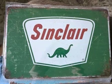 8" X 12" Metal Sign Man Cave Garage Bar Gas Station Wall Art Sinclair Gasoline 