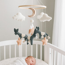 Donkey baby mobile, felt baby mobile, nursery mobile, baby shower gift
