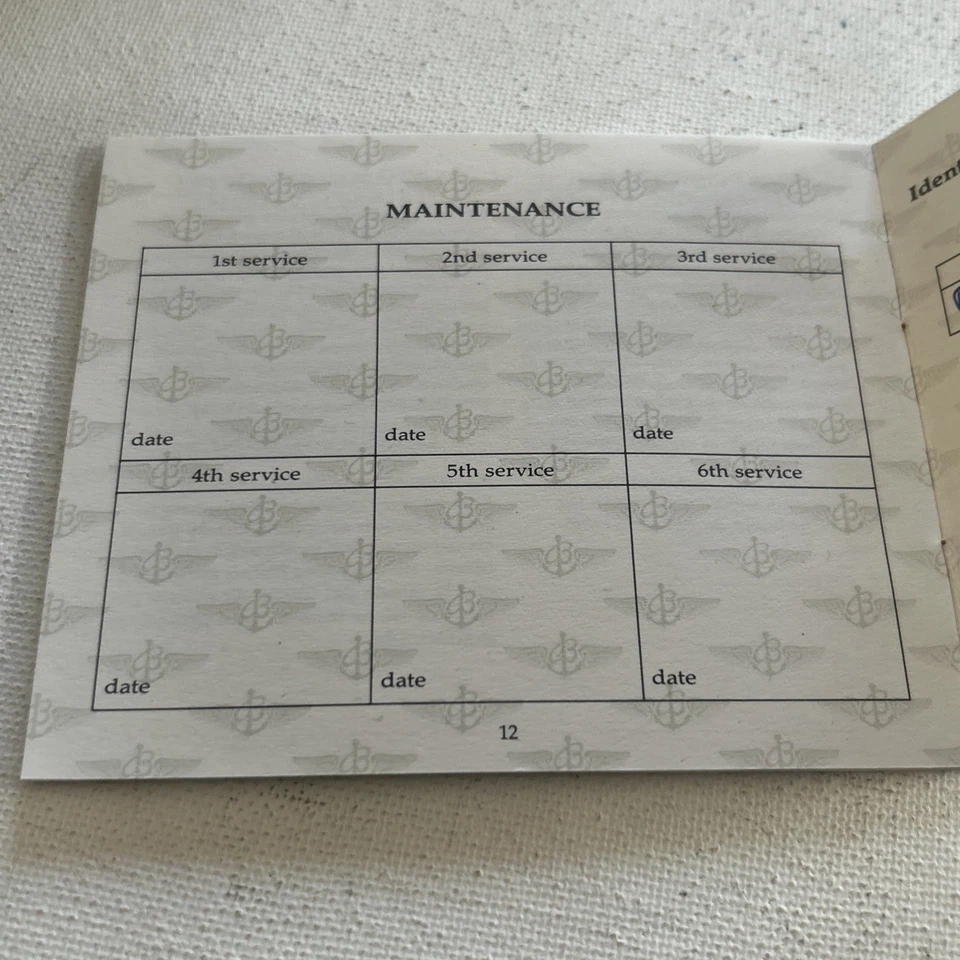 Orologio Breitling Libretto Garanzia Internazionale Vintage - Immagine 3 di 4