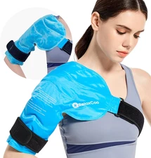 Shoulder Ice Pack Rotator Cuff Cold Therapy, Reusable Gel Ice Wrap for Should...