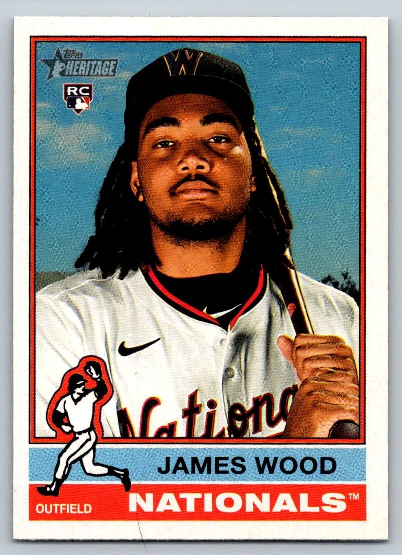 2025 Topps Heritage #231 James Wood Washington Nationals