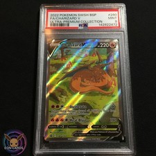 Charizard V FULL ART SWSH260 (PSA 9 MINT) Black Star PROMO Pokemon Cards