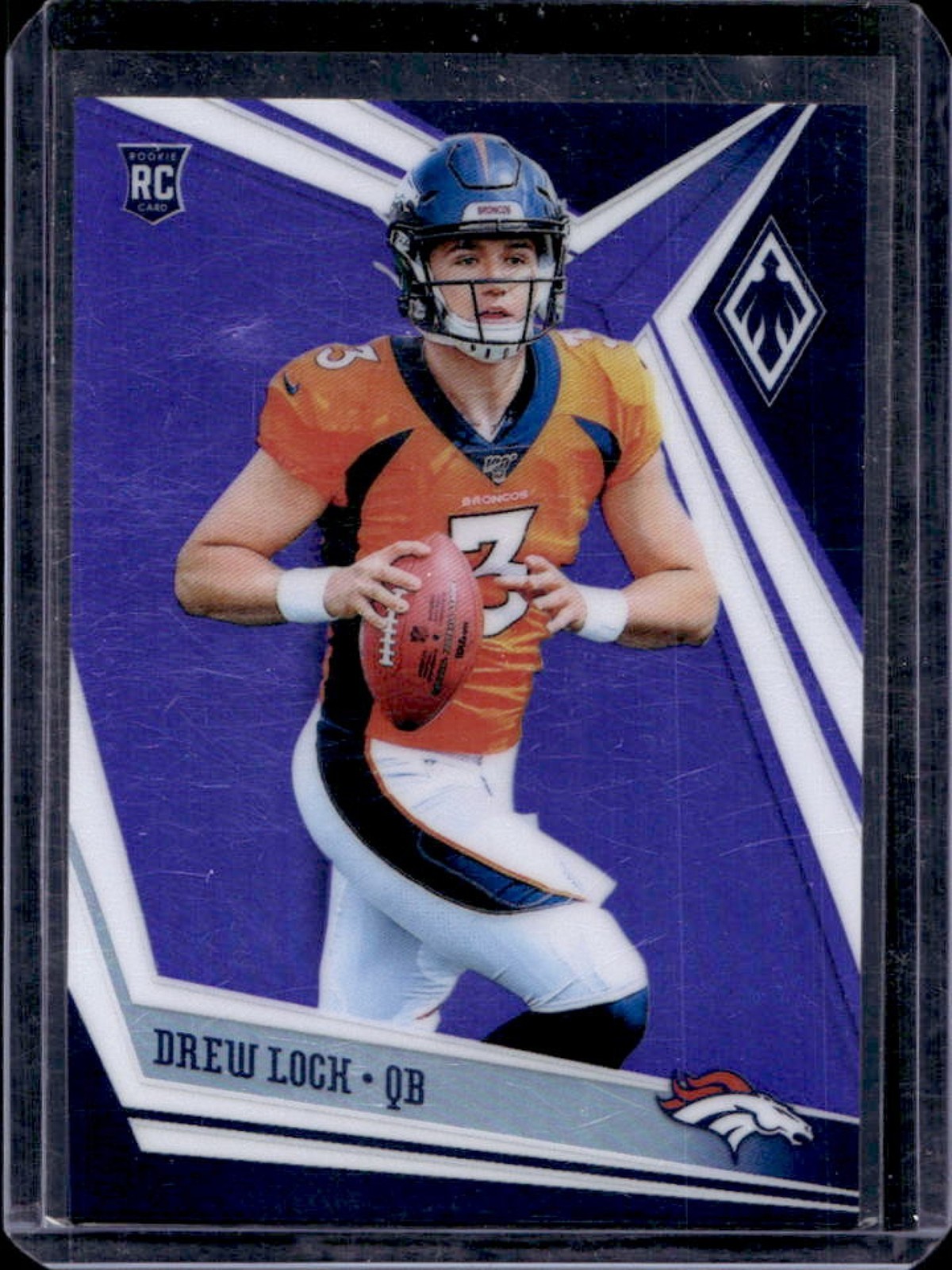 2019 Phoenix Drew Lock RC Purple Rookie #147/149 Broncos