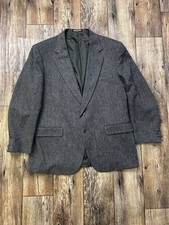 Towncraft Men's Blazer Sport Coat Sz 48R Herring Gray Wool Blend