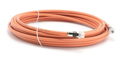 Orange, Direct Burial RG6 Coax, Underground Coaxial Cable, 20 Feet (6 Meter)