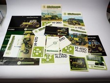 12x Original Prospekt Flyer Preisliste Aufkleber Hürlimann Traktoren ca. 1981