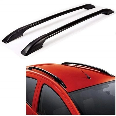 Fit For Tata Punch Car Non-Drilling Metal Roof Rail Black Color Set