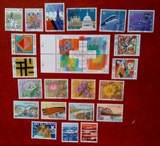 Briefmarken Schweiz Helvetia Suisse Lot gestempelt Jahrgang 1991 komplett 