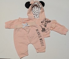 Disney Baby Minnie Mouse Two-Piece, Pink Hoodie And Pants—Newborn