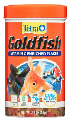 Tetra Goldfish Flakes, Balanced Diet For Aquarium Fish, Vitamin C,2.2 oz