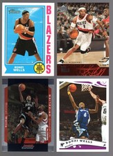 (4) MISC BONZI WELLS CARD LOT **NM-MT** (2001 - 2005)