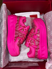 Valentino Garavani Pink Embellished Logo Low Top Lace Up Sneaker WY2S0E71