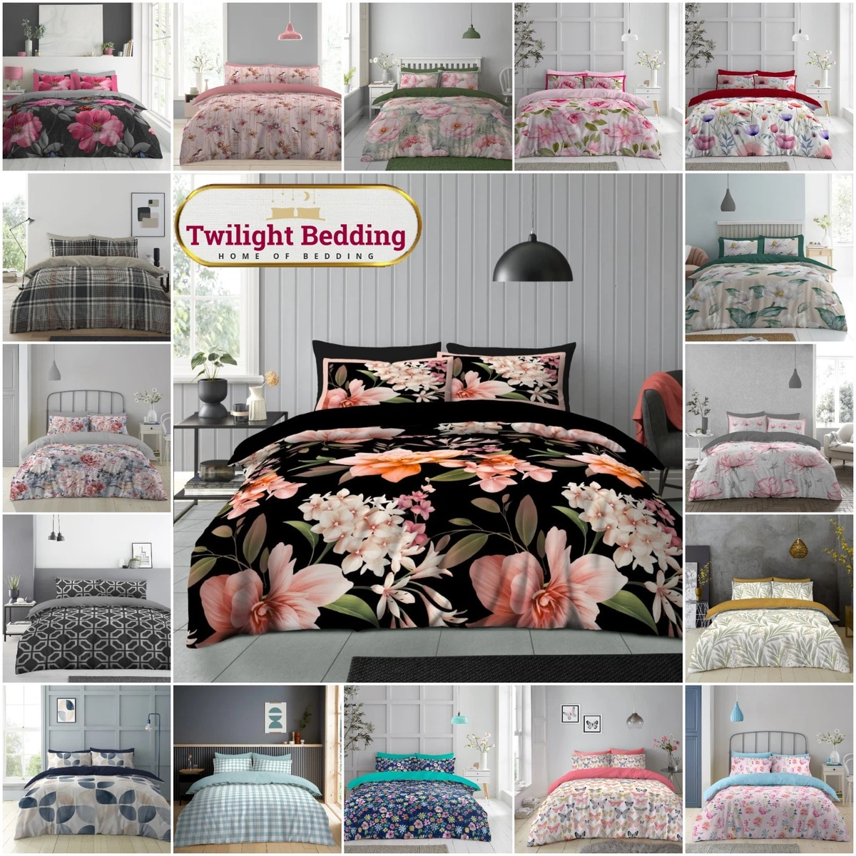 GC Gaveno Cavailia Easy Care - Set Copripiumino Matrimoniale Con Piume, Reversibile, Viola - copertina