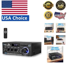 High-Performance 300W Audio Amplifier System with Remote Control - Bluetooth 5.0