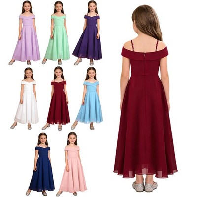 DE Mädchen Prinzessin Kleider Blumenmädchenkleid Hochzeit Festlich Partykleid